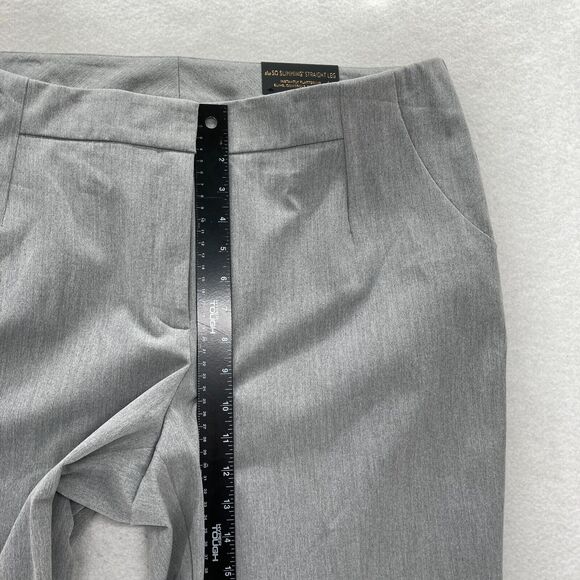 Chico's So Slimming Straight Leg Trouser Women's 3‎ Gray Stretch Mid Rise Casual - Picture 8 of 13